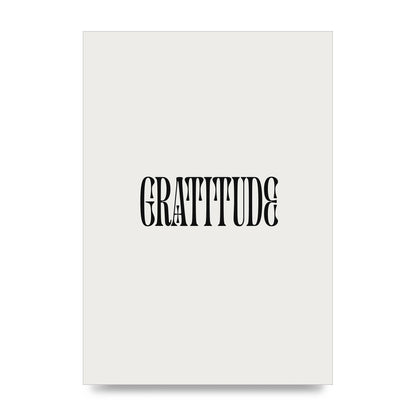 Gratitude Inspirational Quote Wall Art - unframed print