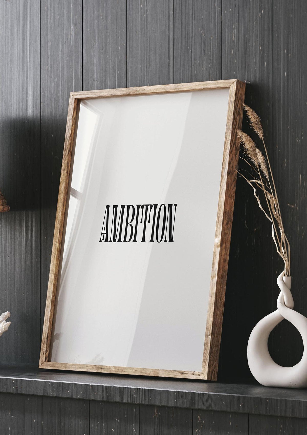 Ambition Inspirational Quote Art For The Home - living room 3