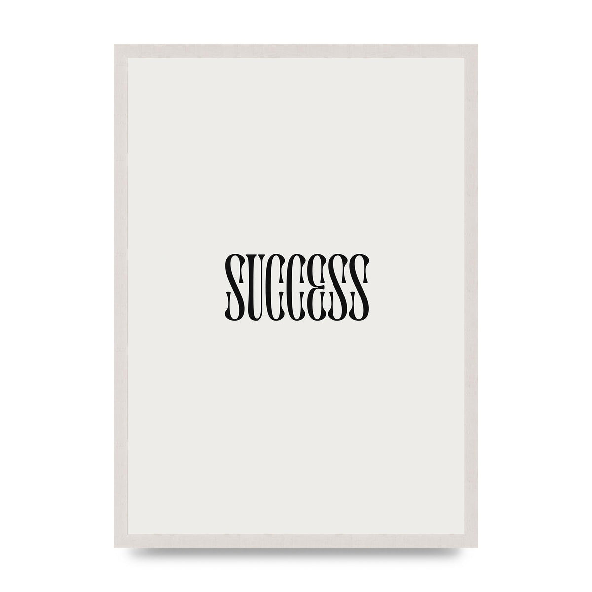 Success Inspirational Quote Printed Poster - A2 framed