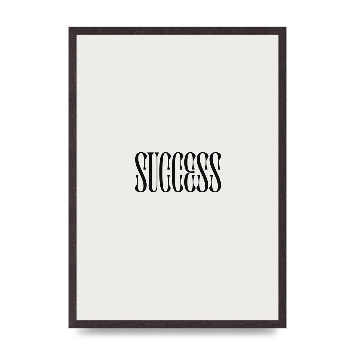 Success Inspirational Quote Printed Poster - A2 framed