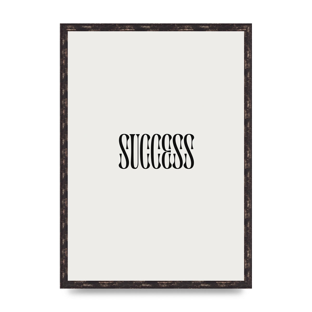 Success Inspirational Quote Printed Poster - A2 framed