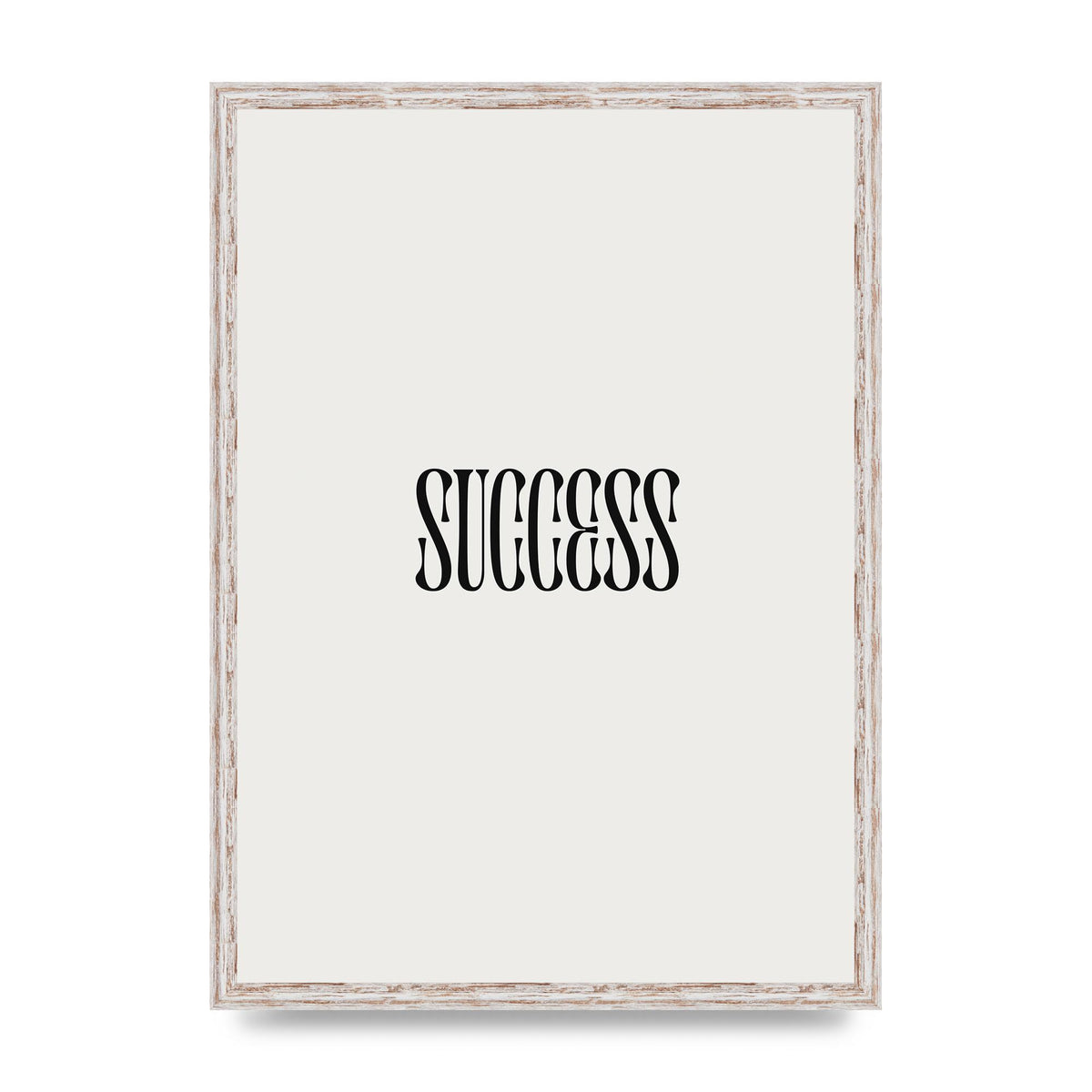 Success Inspirational Quote Printed Poster - A2 framed