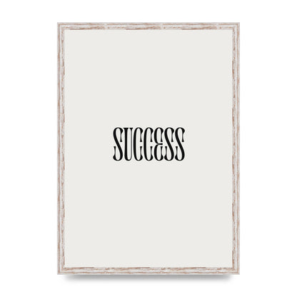 Success Inspirational Quote Printed Poster - A2 framed