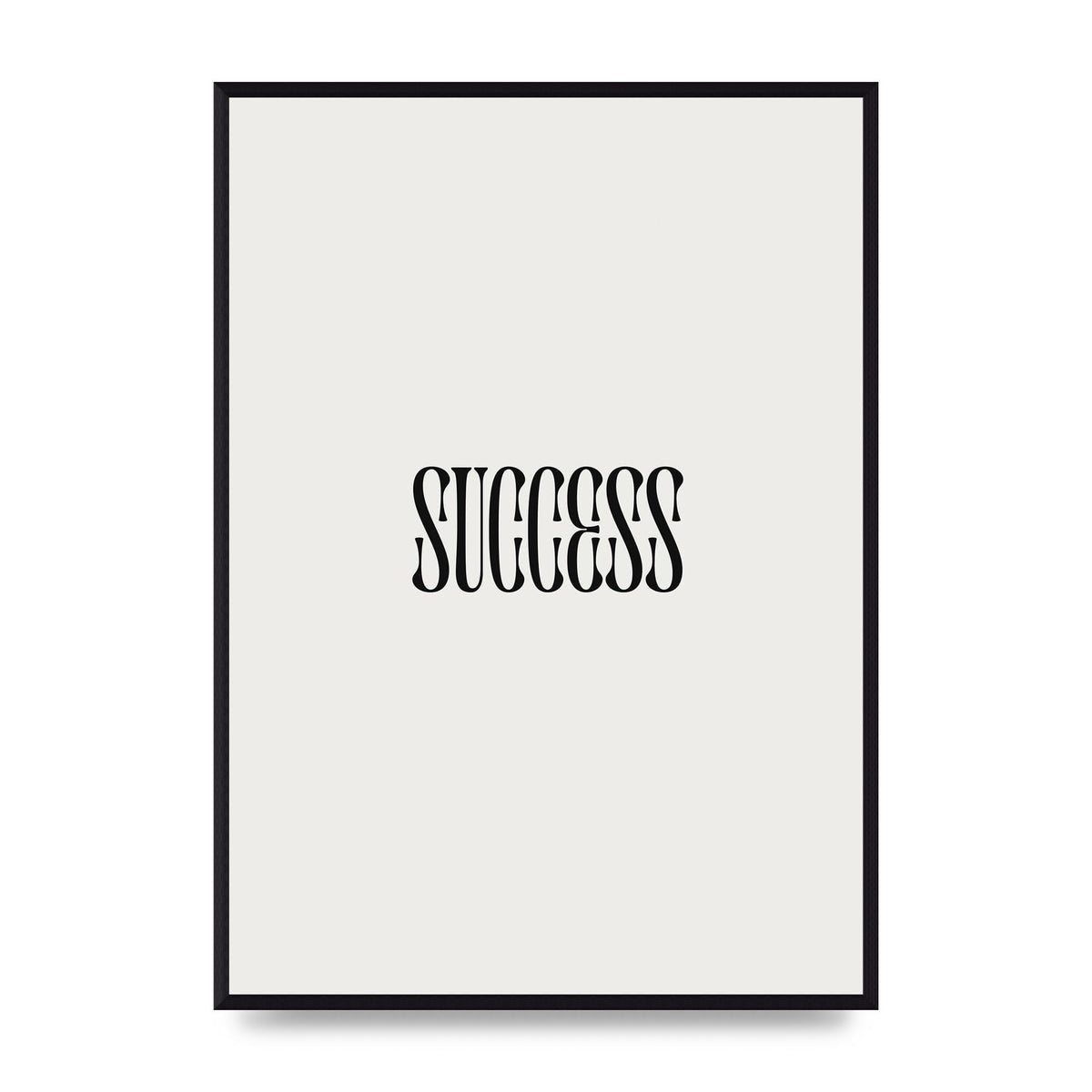 Success Inspirational Quote Printed Poster - A2 framed