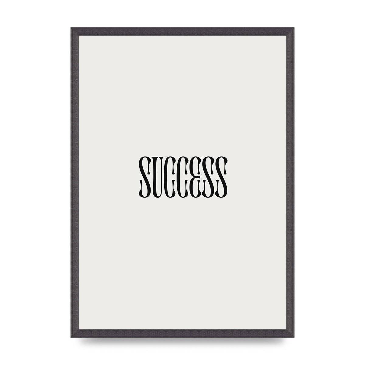 Success Inspirational Quote Printed Poster - A2 framed