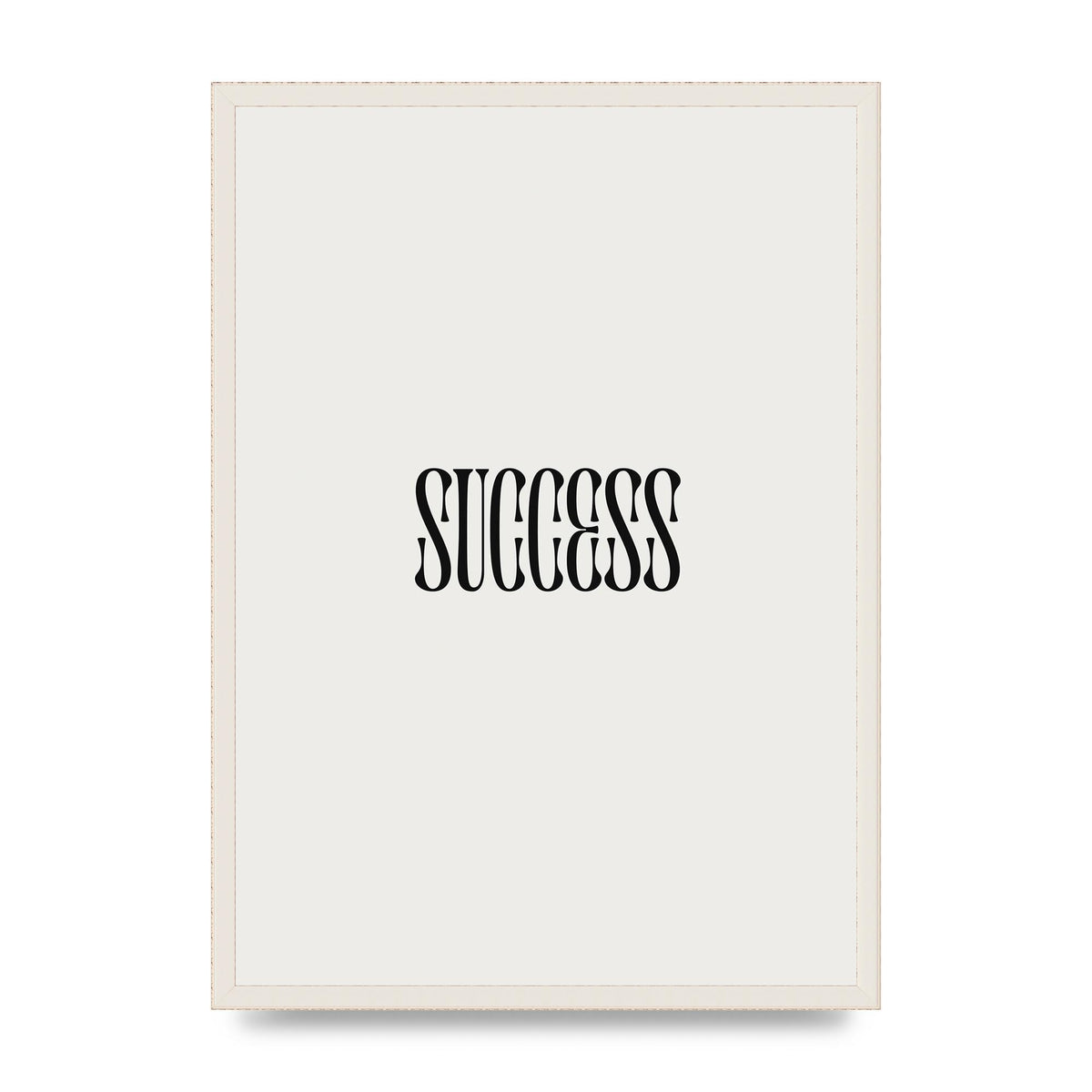 Success Inspirational Quote Printed Poster - A2 framed