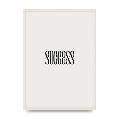 Success Inspirational Quote Printed Poster - A2 framed