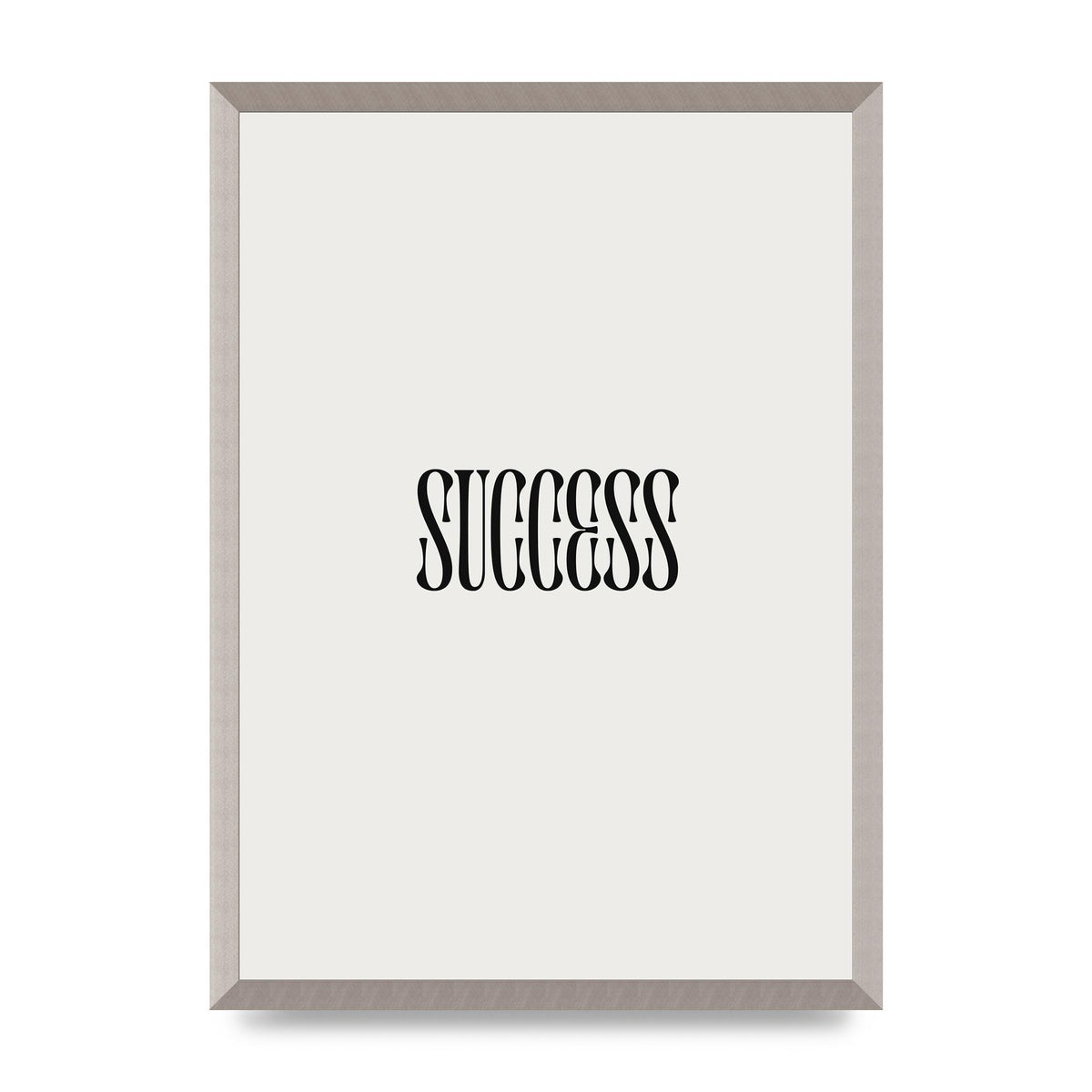 Success Inspirational Quote Printed Poster - A2 framed