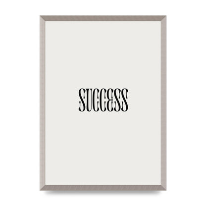 Success Inspirational Quote Printed Poster - A2 framed