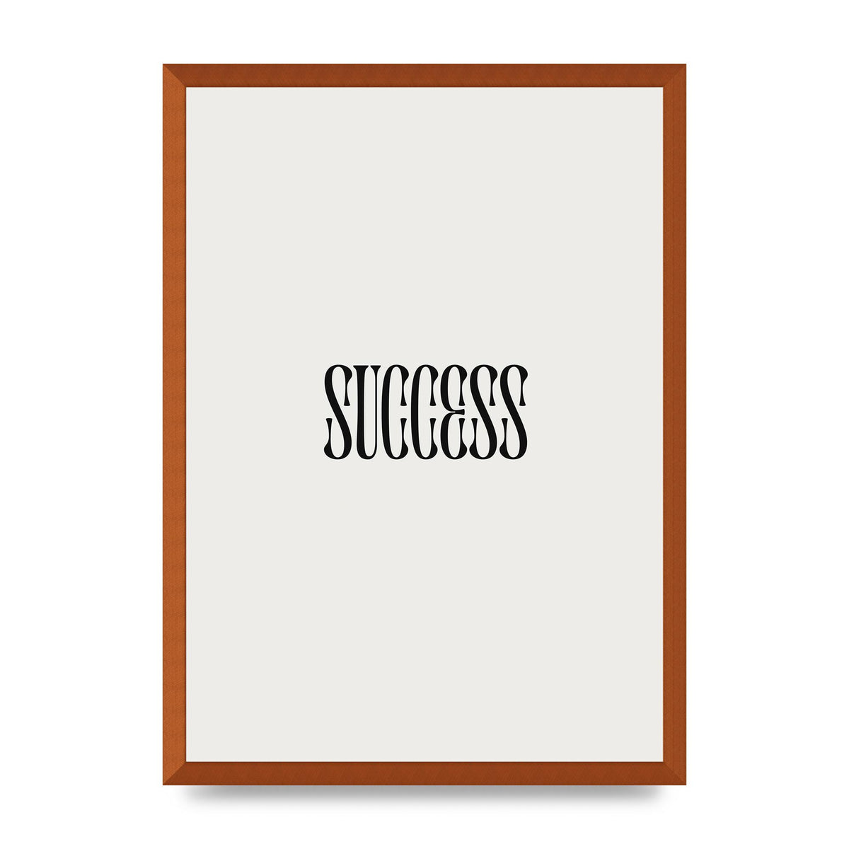 Success Inspirational Quote Printed Poster - A2 framed
