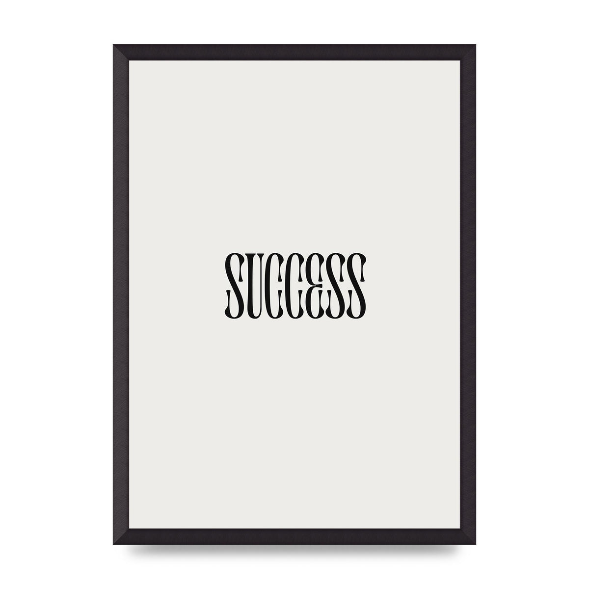 Success Inspirational Quote Printed Poster - A2 framed