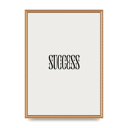 Success Inspirational Quote Printed Poster - A2 framed