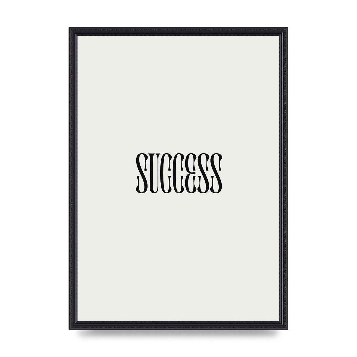Success Inspirational Quote Printed Poster - A2 framed