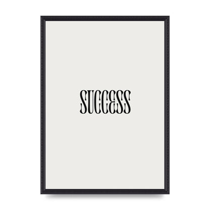 Success Inspirational Quote Printed Poster - A2 framed
