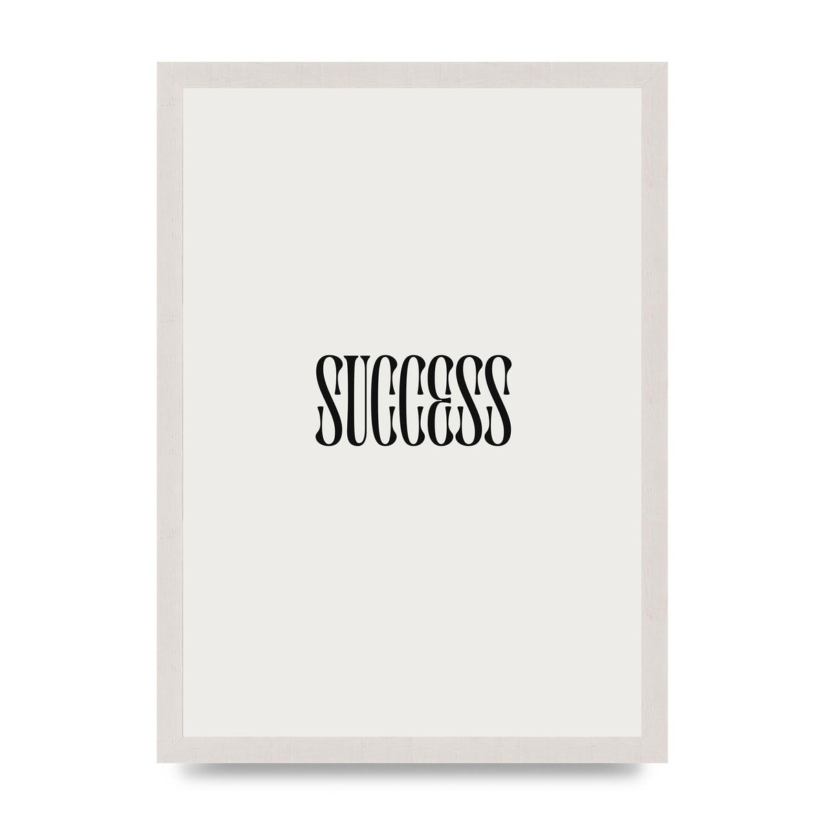 Success Inspirational Quote Printed Poster - A3 framed