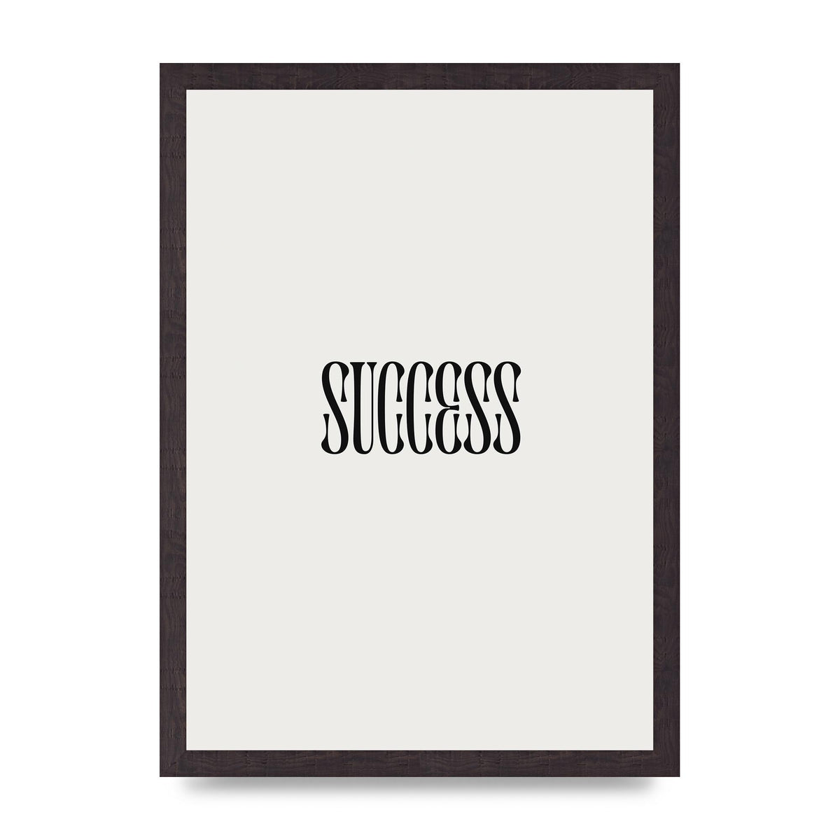 Success Inspirational Quote Printed Poster - A3 framed
