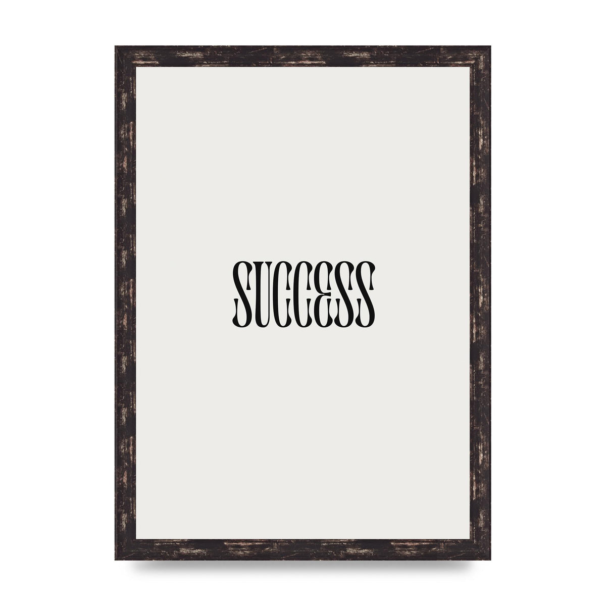 Success Inspirational Quote Printed Poster - A3 framed