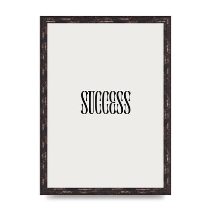 Success Inspirational Quote Printed Poster - A3 framed