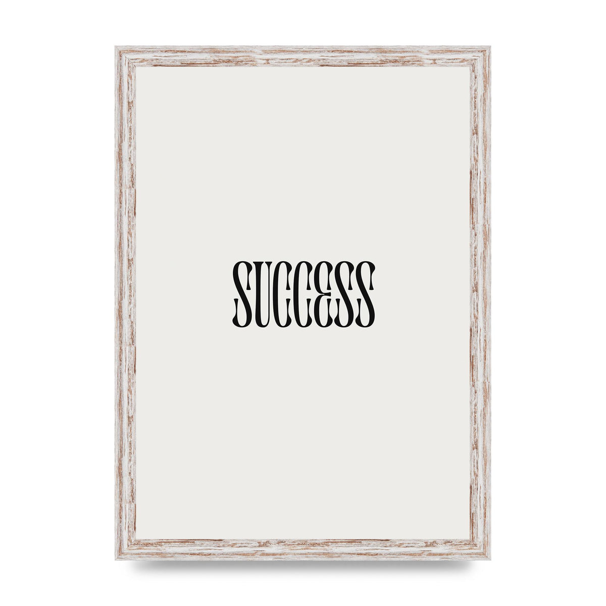 Success Inspirational Quote Printed Poster - A3 framed