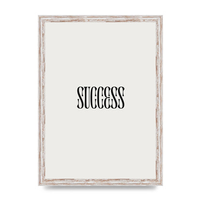 Success Inspirational Quote Printed Poster - A3 framed