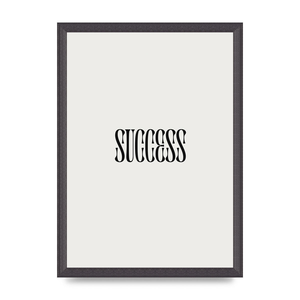 Success Inspirational Quote Printed Poster - A3 framed
