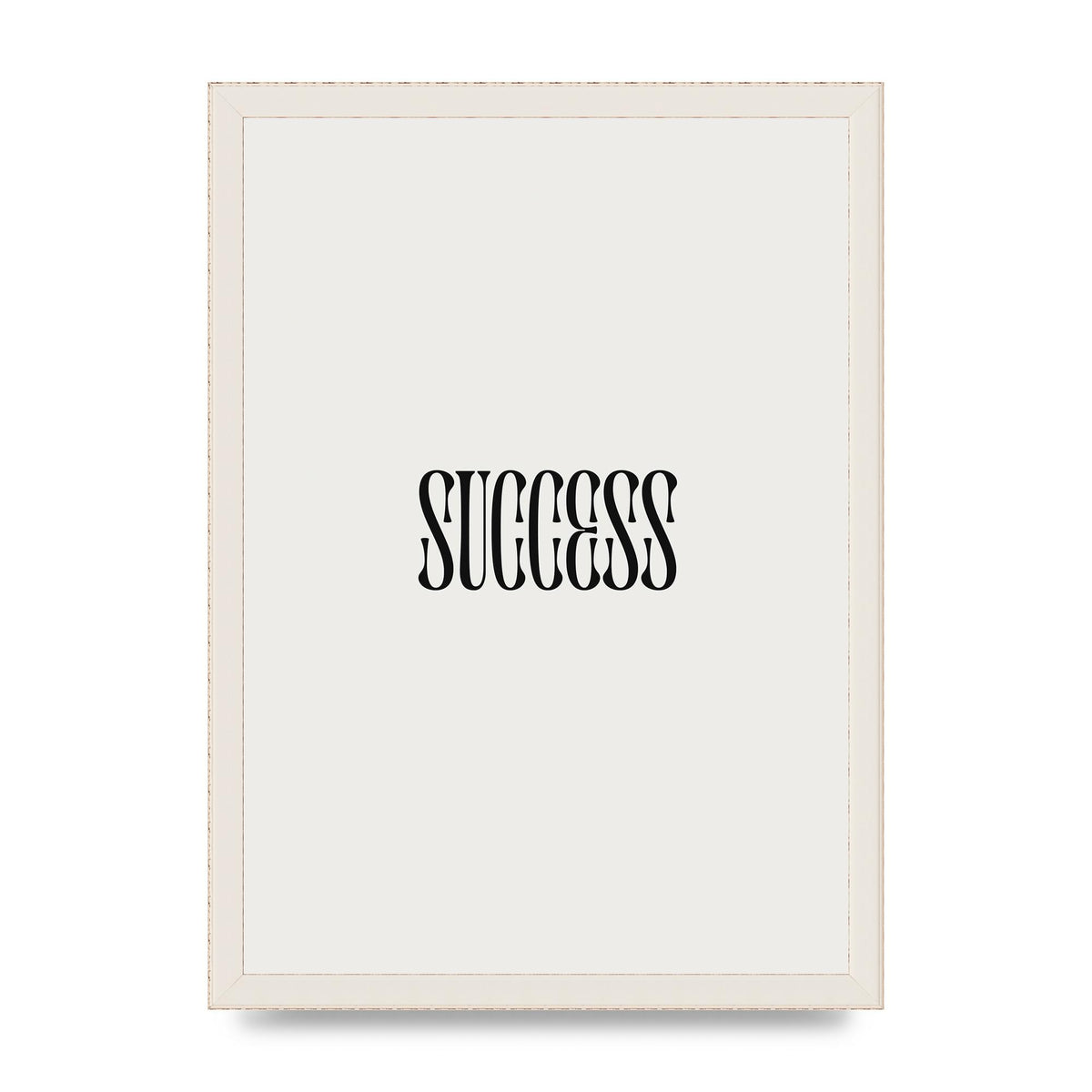 Success Inspirational Quote Printed Poster - A3 framed