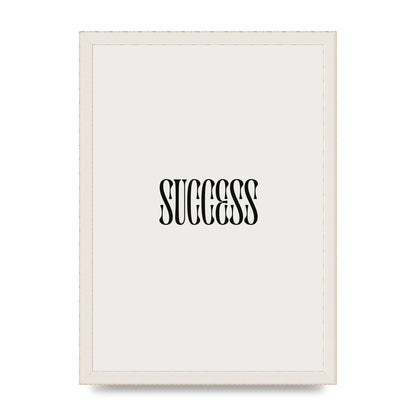 Success Inspirational Quote Printed Poster - A3 framed