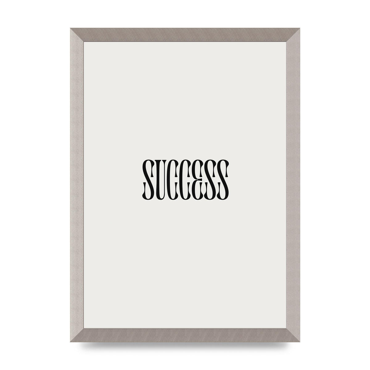 Success Inspirational Quote Printed Poster - A3 framed