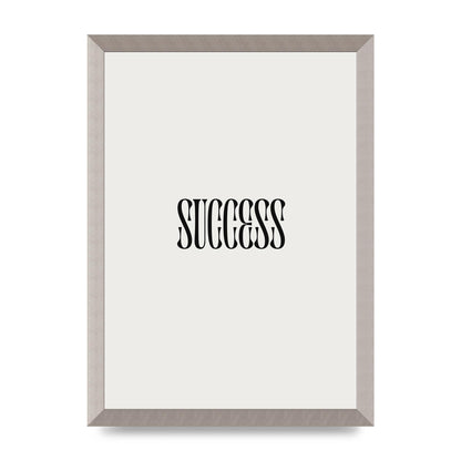 Success Inspirational Quote Printed Poster - A3 framed
