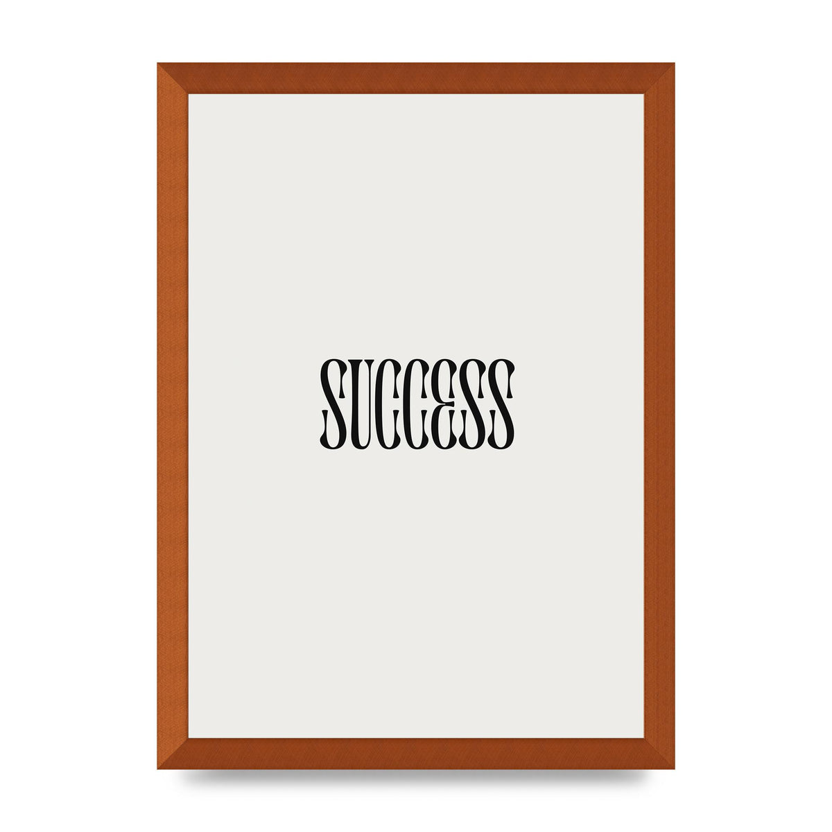 Success Inspirational Quote Printed Poster - A3 framed