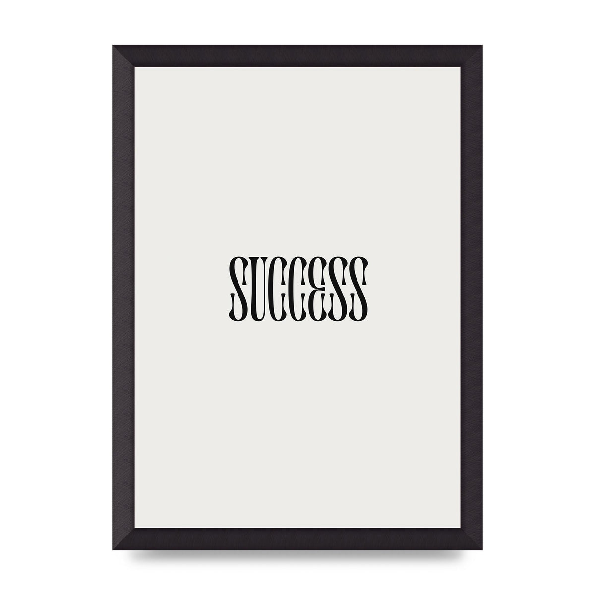 Success Inspirational Quote Printed Poster - A3 framed
