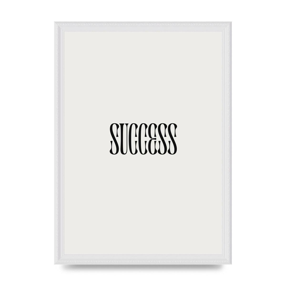 Success Inspirational Quote Printed Poster - A3 framed