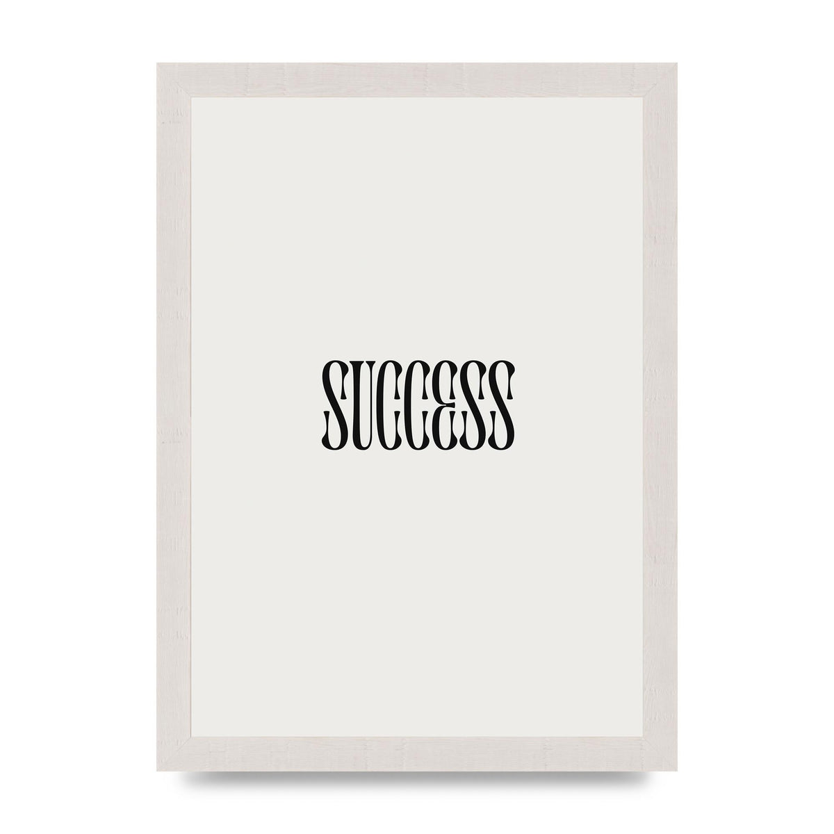 Success Inspirational Quote Printed Poster - A4 framed