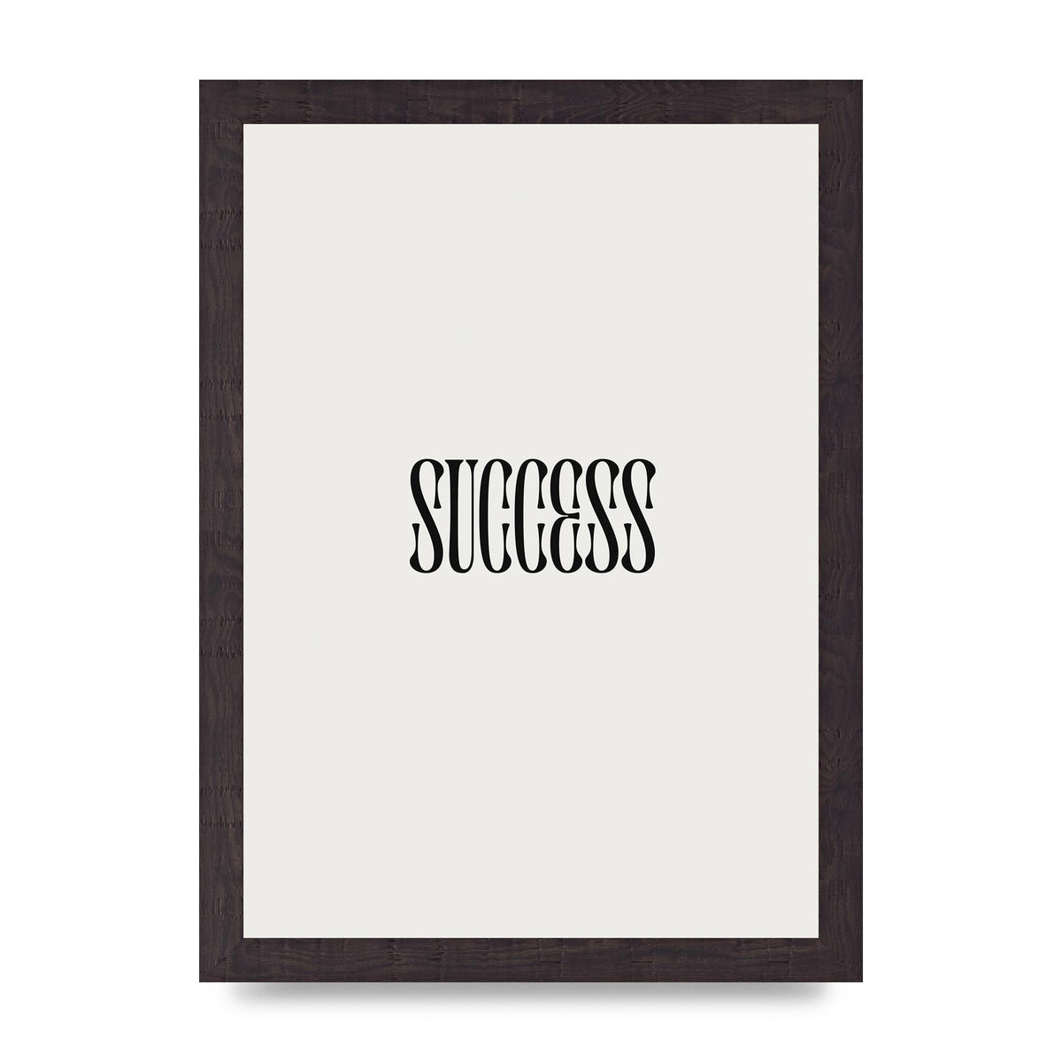 Success Inspirational Quote Printed Poster - A4 framed