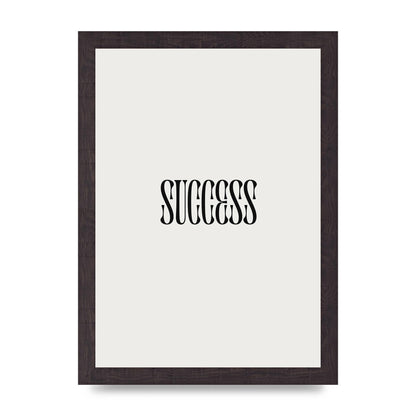 Success Inspirational Quote Printed Poster - A4 framed
