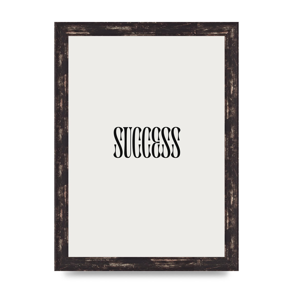 Success Inspirational Quote Printed Poster - A4 framed