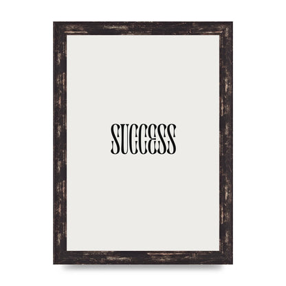 Success Inspirational Quote Printed Poster - A4 framed