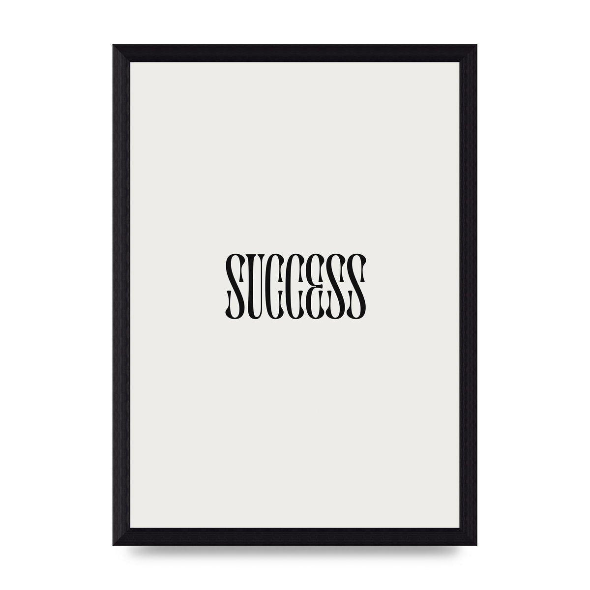 Success Inspirational Quote Printed Poster - A4 framed