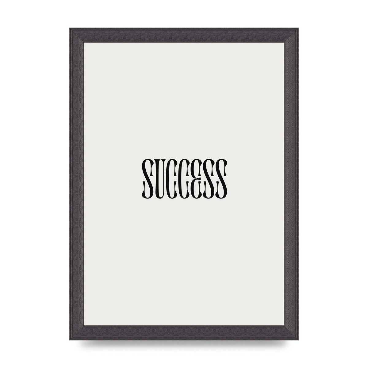 Success Inspirational Quote Printed Poster - A4 framed