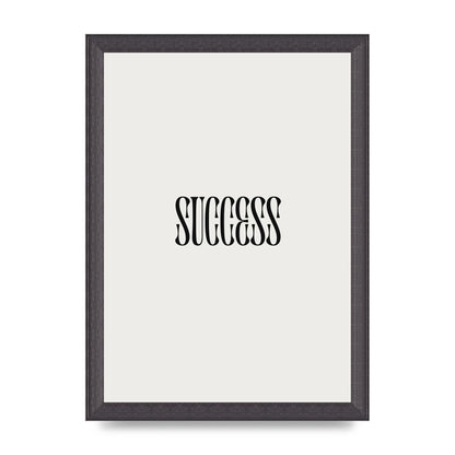 Success Inspirational Quote Printed Poster - A4 framed