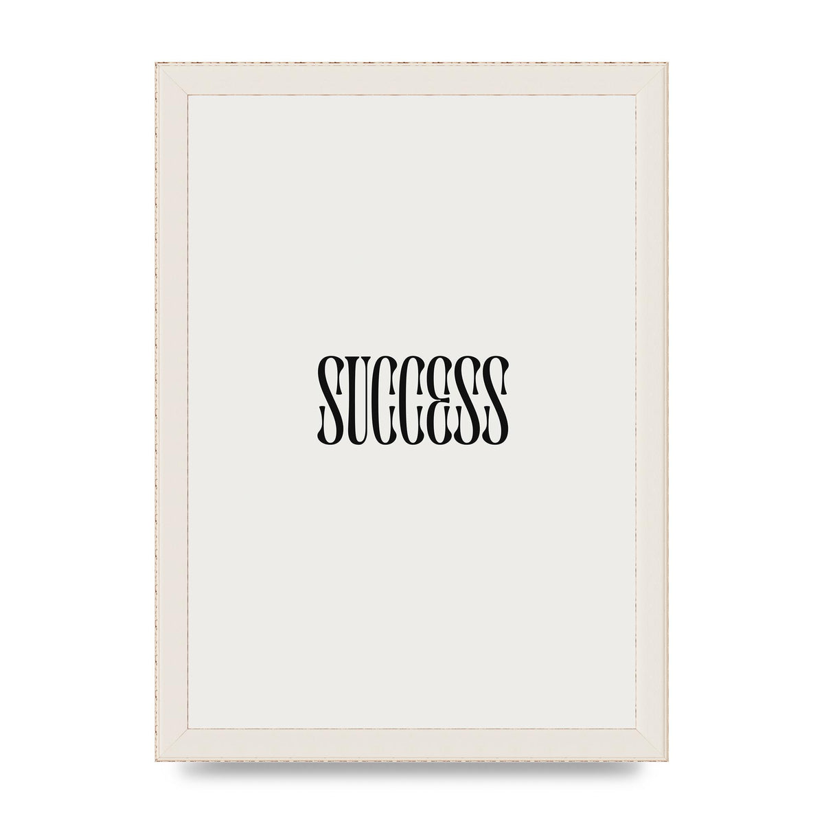 Success Inspirational Quote Printed Poster - A4 framed