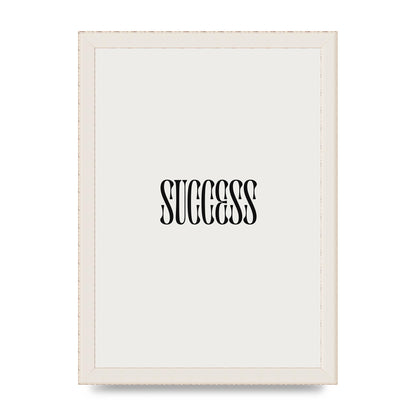 Success Inspirational Quote Printed Poster - A4 framed