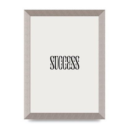 Success Inspirational Quote Printed Poster - A4 framed