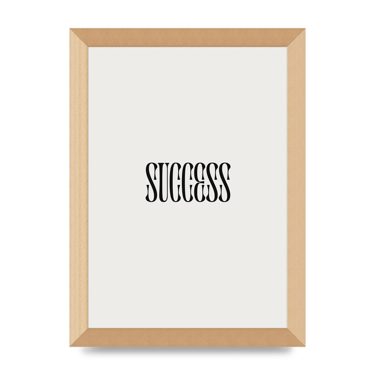 Success Inspirational Quote Printed Poster - A4 framed