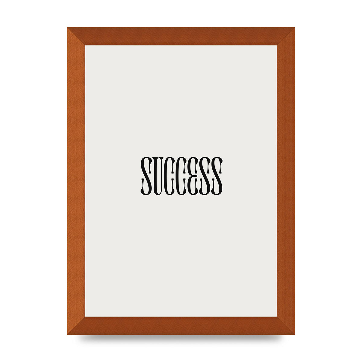 Success Inspirational Quote Printed Poster - A4 framed