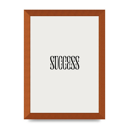Success Inspirational Quote Printed Poster - A4 framed