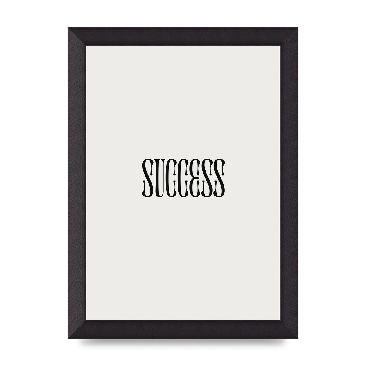 Success Inspirational Quote Printed Poster - A4 framed