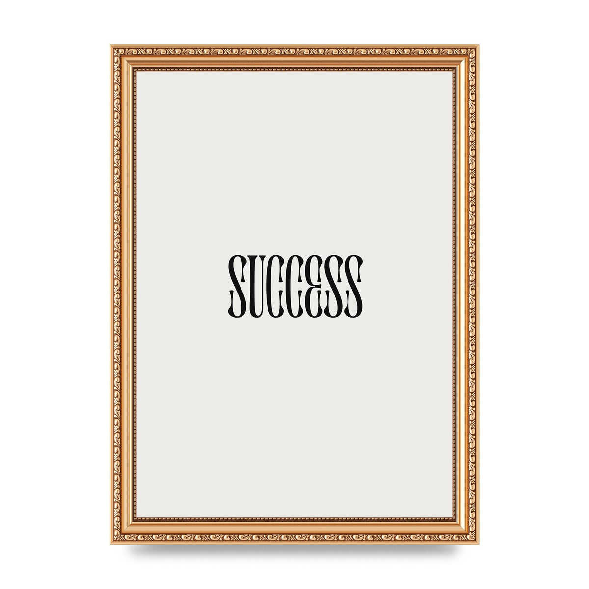 Success Inspirational Quote Printed Poster - A4 framed