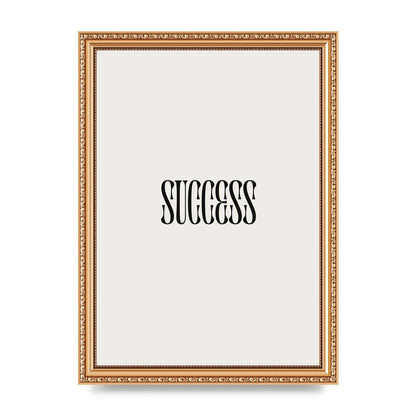 Success Inspirational Quote Printed Poster - A4 framed