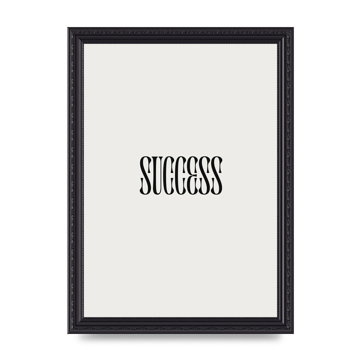 Success Inspirational Quote Printed Poster - A4 framed